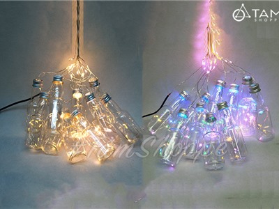 Dây đèn đom đóm 10 chai trong suốt điều ước 3m L-FAIRY-04